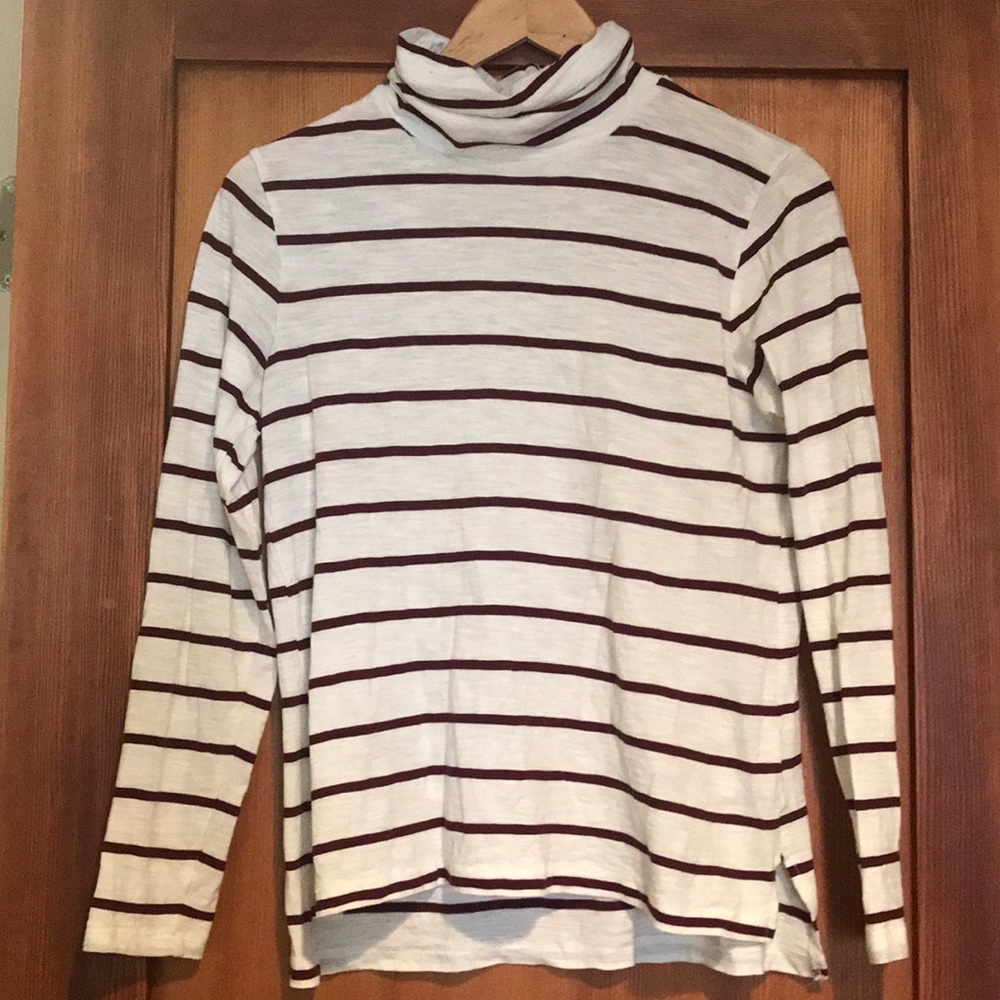 Madewell whisper cotton turtleneck top